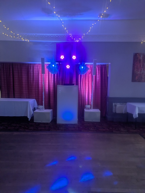 A shot of the lively UV dance floor at Karla's 40th Birthday Party.